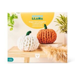2ct Fall Craft Finger Knit Pumpkins Kit by Mondo Llama